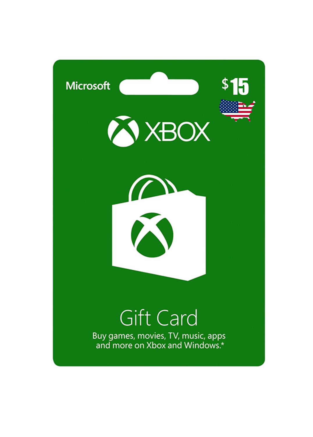 Xbox 15 USD Gift Card (United States) - Digital Key